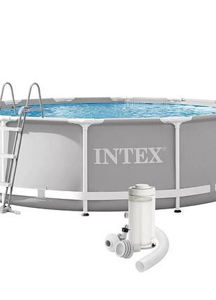 Каркасный бассейн intex 26716 366 x 99 см (бассейн, фильтр 2006 л/ч, лестница)