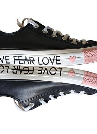 Кеди жіночі converse chuck taylor all star low «love the progress»