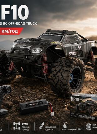 Машинка на радиоуправлении kf10 1:10 – щеточный 4wd джип до 50 км/ч 4x4 профессиональная 1 акб