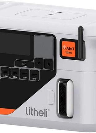 Зарядна станція litheli eclair 700 pro u20eh16-0u200 800 вт 724 вт·год lifepo4 з функцією дбж, швидкою зарядкою та 2 power bank