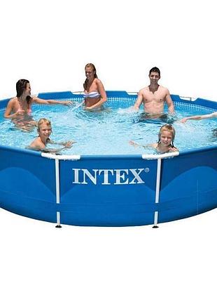 Каркасный бассейн intex 28212, 366 x 76 см (бассейн, фильтр 2006 л/ч)