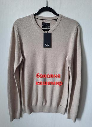 Джемпер мужской westbury c&amp;a бежевый р. s хлопок кашемир на высокий рост хлопок v - образная горловина свитер свитер пуловер