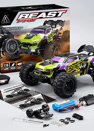 Радіокерована машинка sg116 pro 4wd 1:16 на пульті rc автомобіль позашляховик до 40 км/год