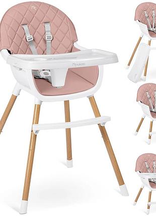 Стульчик для кормления nukido lilo 63 х 64 х 93 см - розово-белый