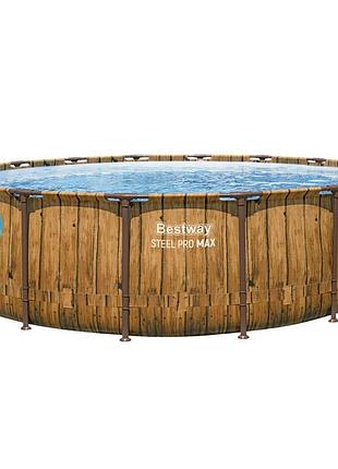 Каркасный бассейн bestway 56725-0, 488 х 122 см (бассейн)