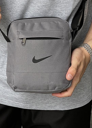 Барсетка сіра nike сумка через плече найк сумка маленька спорт