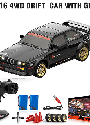 Радіокерована машинка kamtom dc162a 1:16 4wd до 50 км/год, rc дрифт авто, спортивний автомобіль на пульті, гіроскоп esp, 2 акуму