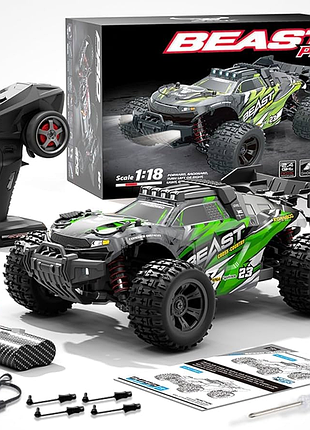 Радиоуправляемая машинка zll sg118 pro 1:18 4wd до 40 км/ч, скоростной rc monster truck внедорожник 4x4 на пульте для бездорожья