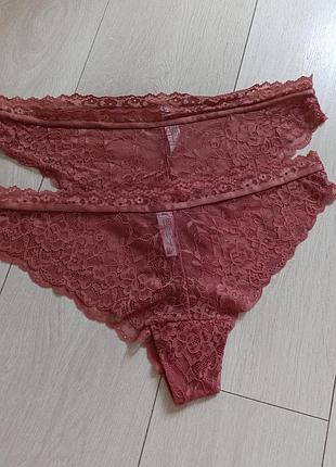 Ажурные трусики кружевные трусы вьющиеся zeeman xl 2xl 14 16 42 44 50 52