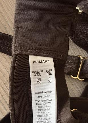 Шоколадний бюстгальтер сіточка primark 4