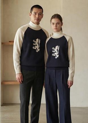 Pringle of scotland джемпер свитер реглан шерсть merino wool шотладния унисекс