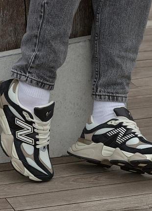 Кроссовки new balance 9060 black grey beige