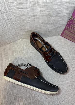 Оригінальні кеди мокасини шкіряні туфлі barbour