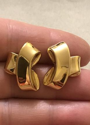Napier розкішні сережки в позолоті американський вінтаж