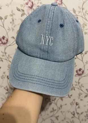 Кепка джинсова nyc