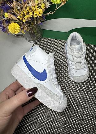 Оригінальні кросівки nike blazer на липучці шкіра