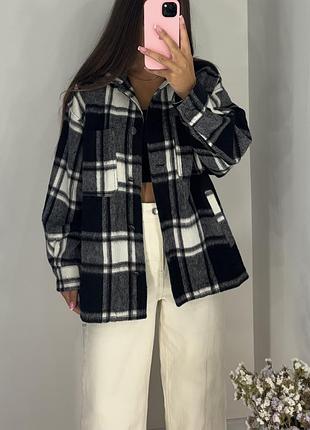 Сорочка в клітинку zara тепла