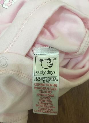 Комплект боді early day на 6-12 міс 5