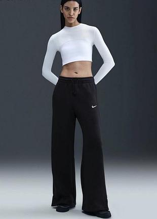 Штани nike w nsw phnx flc hr pant wide 2 ih1011-010 р. xs