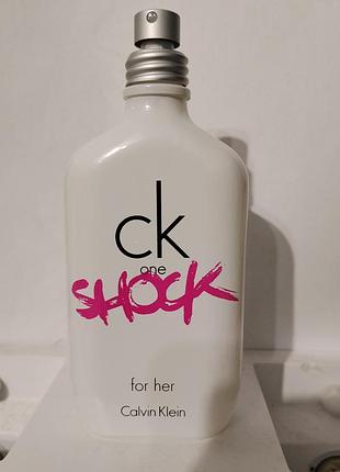 Туалетная вода для женщин 100 мл тестер без колпачка calvin klein sshock