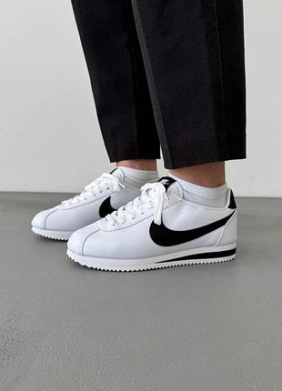 😍 женские кроссовки nike cortez white/black