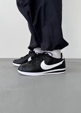 😍 жіночі кросівки nike cortez basic black/white