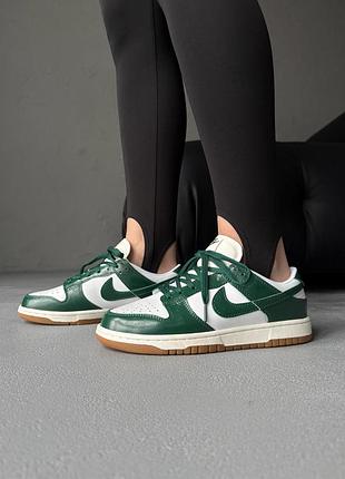 😍 жіночі кросівки nike dunk low lx green ostrich