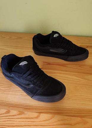 Кроссовки vans knu skool triple black