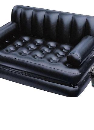 Надувний диван bestway 75056 (диван 75054, електронасос 66640), 188 х 152 х 64 см
