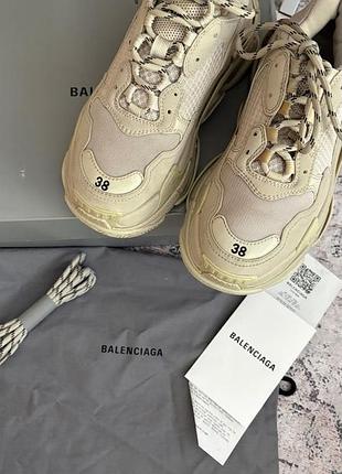 Оригинальные кроссовки balenciaga triple s 38