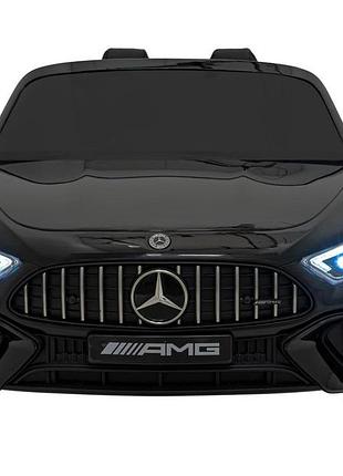 Дитяча акумуляторна машинка mercedes benz amg sl63 чорна