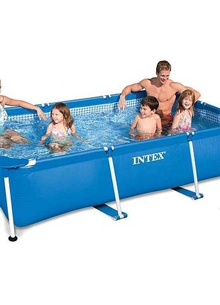 Каркасный бассейн intex 28272-4, 300 х 200 х 75 см (бассейн, подстилка, фильтр 2 006 л/ч, тент)