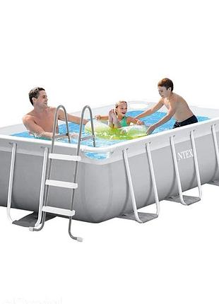 Каркасный бассейн intex 26784-5, 300 х 175 х 80 см, (бассейн, подстилка, лестница, фильтр 3 785 л/ч, тент)