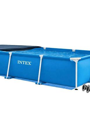 Каркасный бассейн intex 28272-3в1, 300 х 200 х 75 см (бассейн, подстилка, тент)