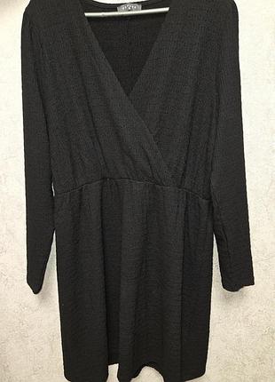 Элегантное черное платье papaya р.16 (xl-2xl)