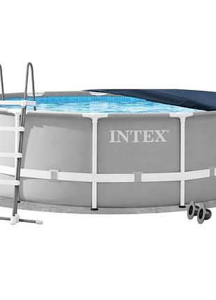 Каркасный бассейн intex 26726-4в1 457 x 122 см (бассейн, подстилка, лестница, тент)