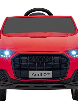 Дитяча акумуляторна машинка audi q7 new lift червона