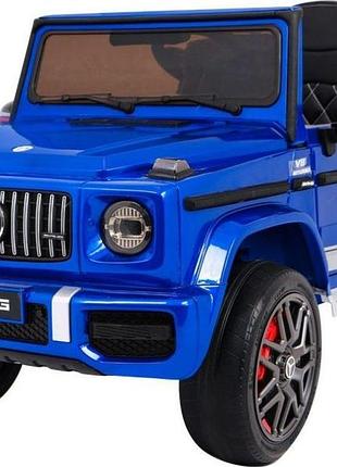Дитяча акумуляторна машинка mercedes amg g63 синя