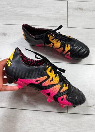 Футбольні бутси adidas x 15.1 leather fg/ag aq5791 р.42eur 26,5cm
