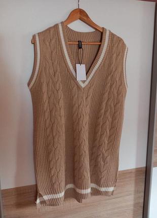 Жилет жакет с косами h&amp;m 8