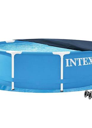 Каркасний басейн intex 28200-3в1, 305 х 76 см (басейн, підстилка, тент)