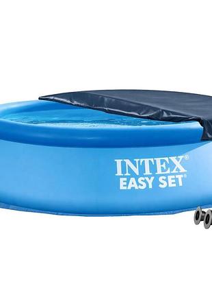 Надувной бассейн intex 28110-4в1, 244 х 76 см (бассейн, подстилка, насос, тент)