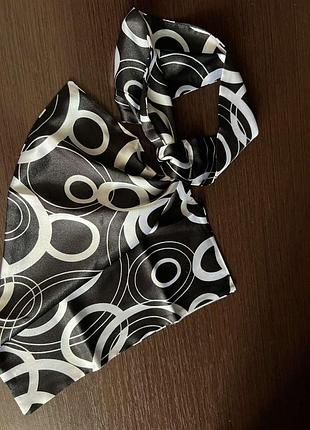 Атласна хустка на шию foulard magique хустка-трансформер на шию foulard magique