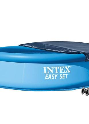 Надувной бассейн intex 28120-4в1, 305 х 76 см (бассейн, подстилка, насос, тент)