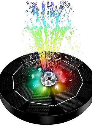 Плаваючі фонтани для басейну inpool 87494 з led підсвічуванням. працює від сонячної батареї