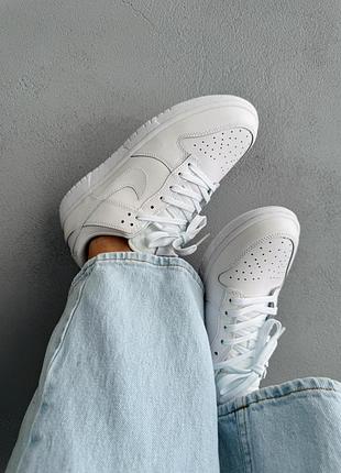 😍 женские кроссовки nike dunk full white 2
