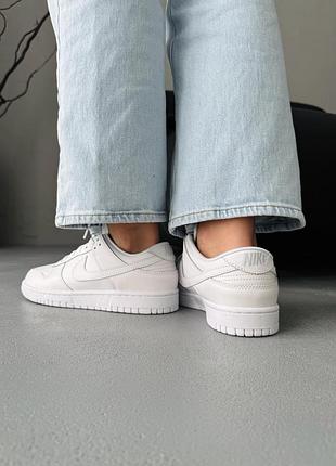 😍 женские кроссовки nike dunk full white 3
