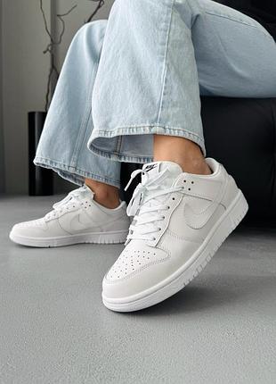😍 женские кроссовки nike dunk full white 6