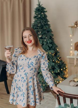 Платье в цветочек
