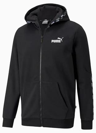Толстовка puma power tape full-zip fl на 7-8 років